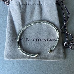 David Yurman Cable Classic Collection Bracelet with 18K Yellow Gold